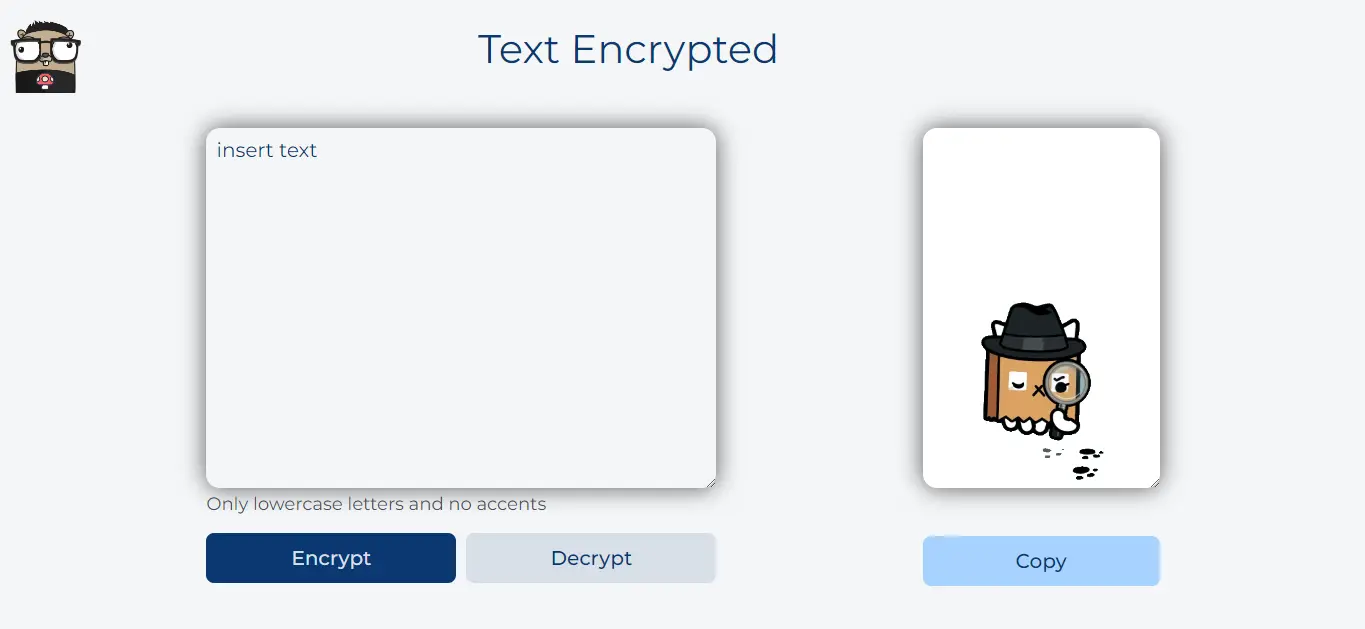 Screenshot project Encrypt