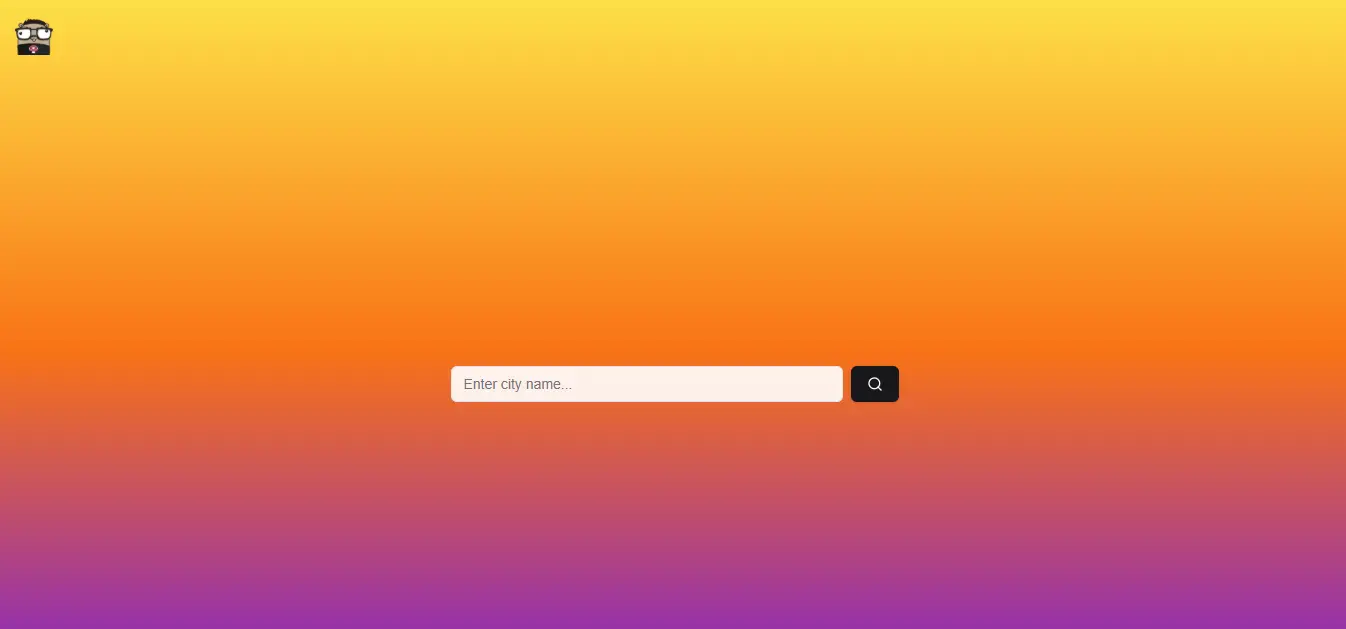 Screenshot project WeatherCity
